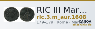 RIC III Marcus Aurelius 1608 — CANOA