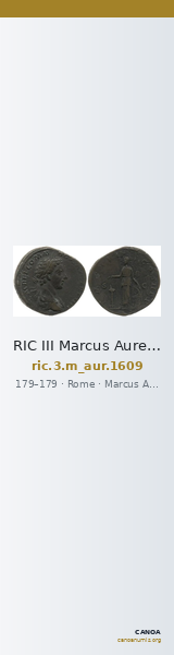RIC III Marcus Aurelius 1609 — CANOA