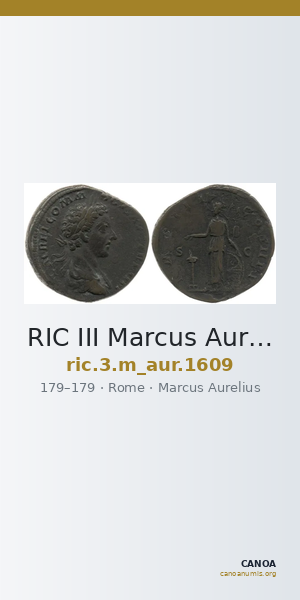 RIC III Marcus Aurelius 1609 — CANOA