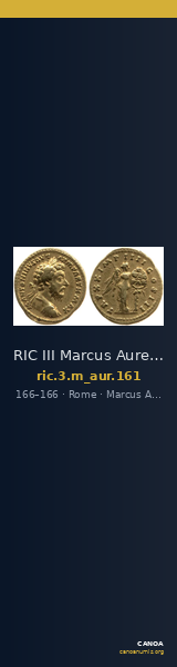 RIC III Marcus Aurelius 161 — CANOA