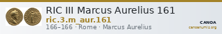 RIC III Marcus Aurelius 161 — CANOA