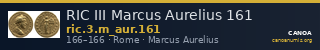 RIC III Marcus Aurelius 161 — CANOA