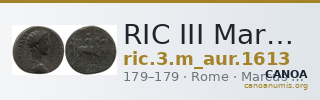 RIC III Marcus Aurelius 1613 — CANOA