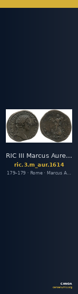 RIC III Marcus Aurelius 1614 — CANOA