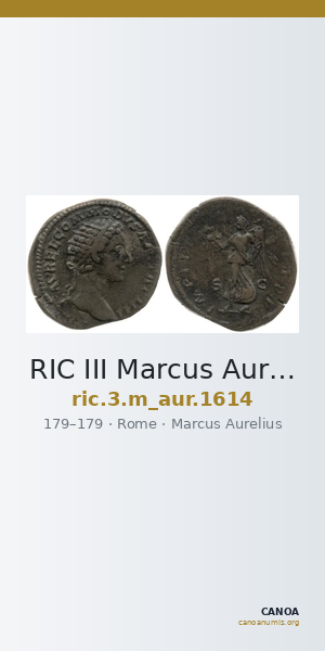 RIC III Marcus Aurelius 1614 — CANOA