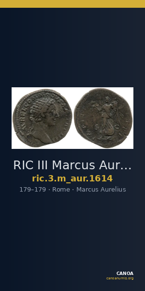 RIC III Marcus Aurelius 1614 — CANOA