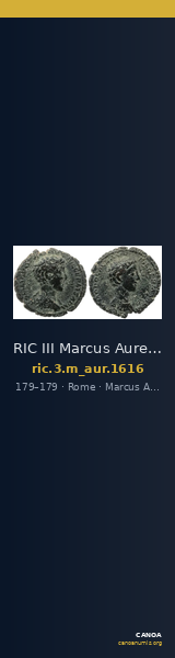RIC III Marcus Aurelius 1616 — CANOA