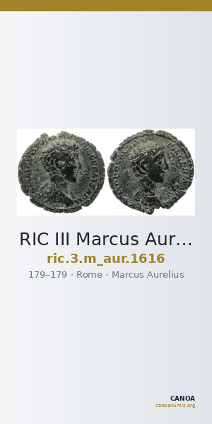RIC III Marcus Aurelius 1616 — CANOA
