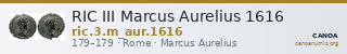 RIC III Marcus Aurelius 1616 — CANOA