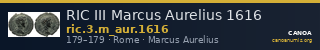 RIC III Marcus Aurelius 1616 — CANOA