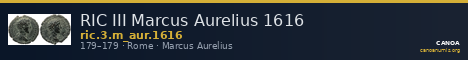 RIC III Marcus Aurelius 1616 — CANOA