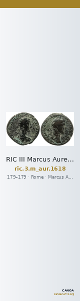 RIC III Marcus Aurelius 1618 — CANOA