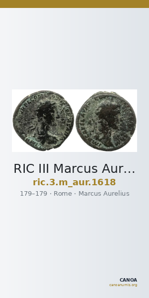 RIC III Marcus Aurelius 1618 — CANOA