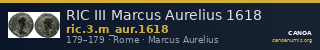 RIC III Marcus Aurelius 1618 — CANOA