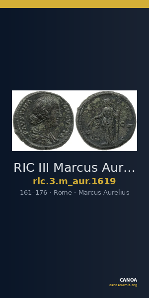 RIC III Marcus Aurelius 1619 — CANOA