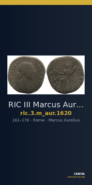 RIC III Marcus Aurelius 1620 — CANOA