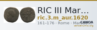 RIC III Marcus Aurelius 1620 — CANOA