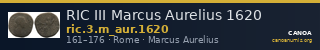 RIC III Marcus Aurelius 1620 — CANOA