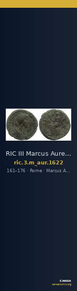 RIC III Marcus Aurelius 1622 — CANOA