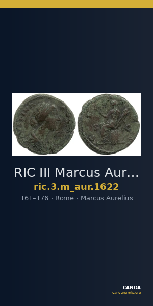 RIC III Marcus Aurelius 1622 — CANOA