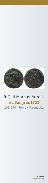 RIC III Marcus Aurelius 1625 — CANOA