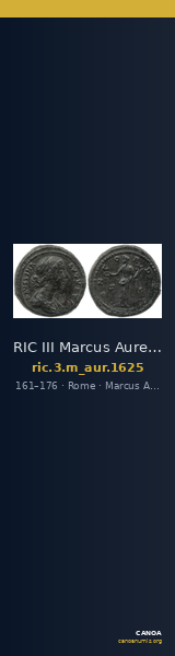 RIC III Marcus Aurelius 1625 — CANOA