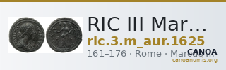 RIC III Marcus Aurelius 1625 — CANOA