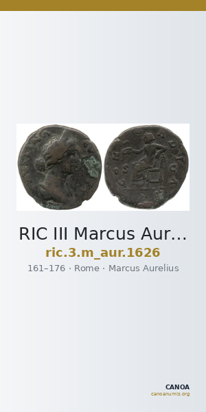 RIC III Marcus Aurelius 1626 — CANOA