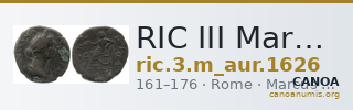RIC III Marcus Aurelius 1626 — CANOA