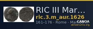RIC III Marcus Aurelius 1626 — CANOA