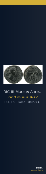 RIC III Marcus Aurelius 1627 — CANOA
