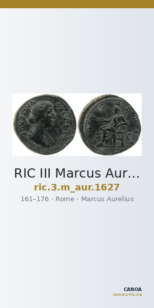 RIC III Marcus Aurelius 1627 — CANOA
