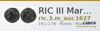 RIC III Marcus Aurelius 1627 — CANOA
