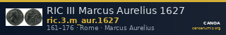 RIC III Marcus Aurelius 1627 — CANOA