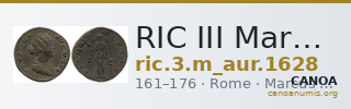 RIC III Marcus Aurelius 1628 — CANOA