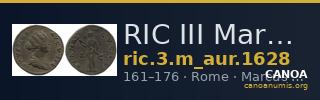 RIC III Marcus Aurelius 1628 — CANOA