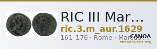 RIC III Marcus Aurelius 1629 — CANOA