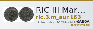 RIC III Marcus Aurelius 163 — CANOA