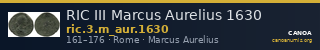 RIC III Marcus Aurelius 1630 — CANOA