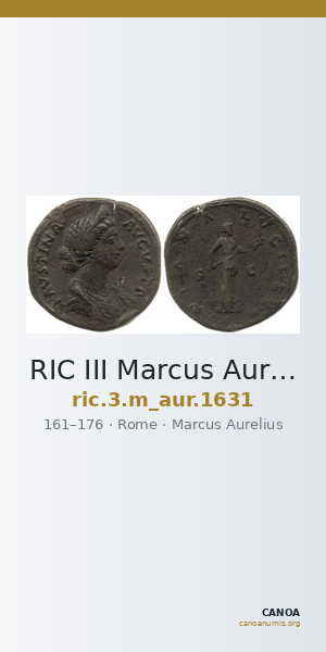 RIC III Marcus Aurelius 1631 — CANOA