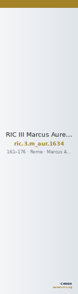 RIC III Marcus Aurelius 1634 — CANOA