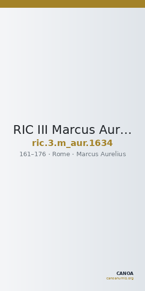 RIC III Marcus Aurelius 1634 — CANOA
