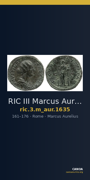 RIC III Marcus Aurelius 1635 — CANOA
