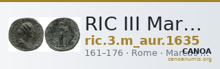 RIC III Marcus Aurelius 1635 — CANOA