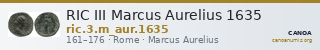 RIC III Marcus Aurelius 1635 — CANOA