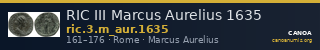 RIC III Marcus Aurelius 1635 — CANOA