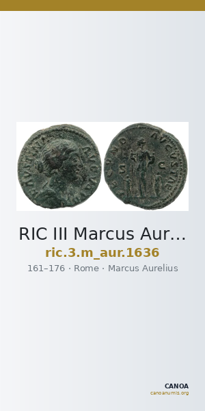 RIC III Marcus Aurelius 1636 — CANOA