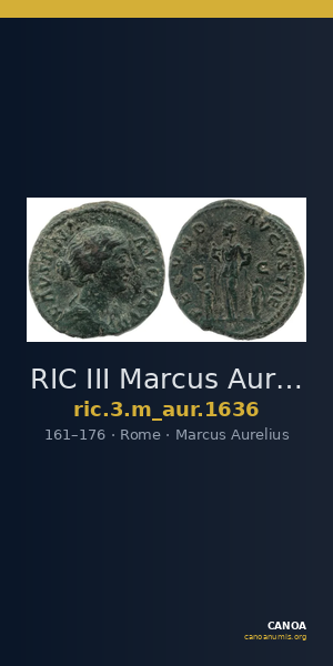 RIC III Marcus Aurelius 1636 — CANOA