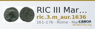 RIC III Marcus Aurelius 1636 — CANOA