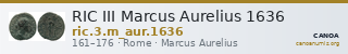 RIC III Marcus Aurelius 1636 — CANOA